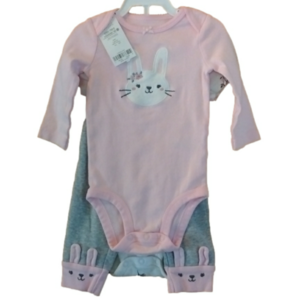 Carter's NWT 3 PC's Baby Outfits Bunnies